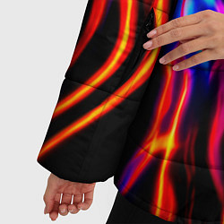 Куртка зимняя женская Неоновый киберкостюм, цвет: 3D-черный — фото 2