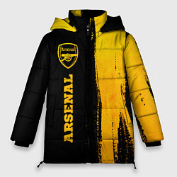 Куртка зимняя женская Arsenal - gold gradient по-вертикали, цвет: 3D-черный