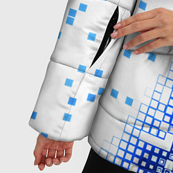 Куртка зимняя женская Поврежденный цифровой скин, цвет: 3D-черный — фото 2