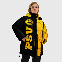 Куртка зимняя женская PSV - gold gradient по-вертикали, цвет: 3D-черный — фото 2