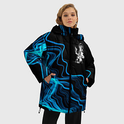 Куртка зимняя женская Iron Maiden sound wave, цвет: 3D-черный — фото 2