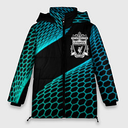 Куртка зимняя женская Liverpool football net, цвет: 3D-черный