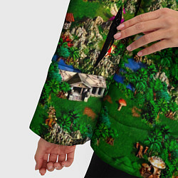 Куртка зимняя женская Карта из Героев 3, цвет: 3D-черный — фото 2