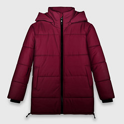 Куртка зимняя женская Градиент тёмный вишнёвый, цвет: 3D-черный