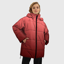 Куртка зимняя женская Оттенок розовый антик градиент, цвет: 3D-светло-серый — фото 2
