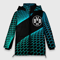 Куртка зимняя женская Borussia football net, цвет: 3D-черный