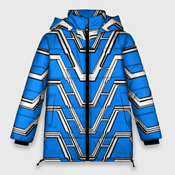 Куртка зимняя женская Техно броня синяя, цвет: 3D-светло-серый