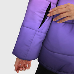Куртка зимняя женская Градиент чёрно-сиреневый, цвет: 3D-черный — фото 2