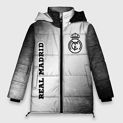 Куртка зимняя женская Real Madrid sport на светлом фоне вертикально, цвет: 3D-черный