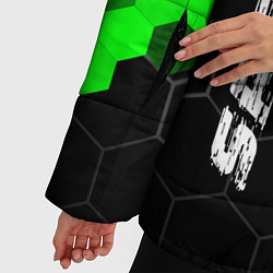Куртка зимняя женская Chrysler green sport hexagon, цвет: 3D-черный — фото 2