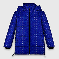 Женская зимняя куртка Ультрамарин мелкие полосочки