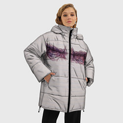 Куртка зимняя женская Рисунок глаз, цвет: 3D-светло-серый — фото 2