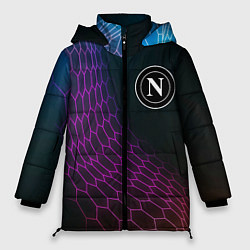 Куртка зимняя женская Napoli футбольная сетка, цвет: 3D-черный