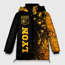 Куртка зимняя женская Lyon - gold gradient по-вертикали, цвет: 3D-черный