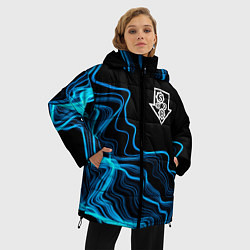 Куртка зимняя женская System of a Down sound wave, цвет: 3D-черный — фото 2