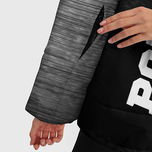 Женская зимняя куртка Porto sport на темном фоне по-вертикали / 3D-Черный – фото 5