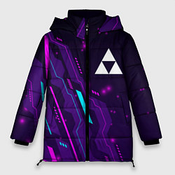Куртка зимняя женская Zelda neon gaming, цвет: 3D-черный