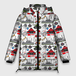 Куртка зимняя женская CCCP, цвет: 3D-светло-серый
