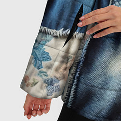 Куртка зимняя женская Patchwork denim - vogue, цвет: 3D-красный — фото 2