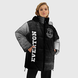 Куртка зимняя женская Everton sport на темном фоне вертикально, цвет: 3D-черный — фото 2