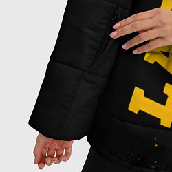 Куртка зимняя женская Lazio - gold gradient вертикально, цвет: 3D-черный — фото 2