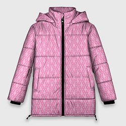 Куртка зимняя женская Светлый розовый королевский узор, цвет: 3D-светло-серый