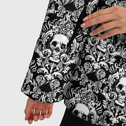 Куртка зимняя женская Skull patterns, цвет: 3D-черный — фото 2