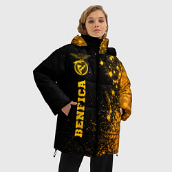 Куртка зимняя женская Benfica - gold gradient по-вертикали, цвет: 3D-черный — фото 2