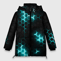 Женская зимняя куртка Дед спейс - текстура нанокостюма