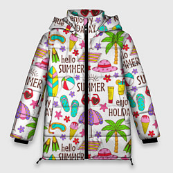 Куртка зимняя женская Hello summer, цвет: 3D-черный