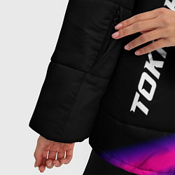 Куртка зимняя женская Tokio Hotel neon rock lights, цвет: 3D-черный — фото 2