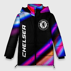 Куртка зимняя женская Chelsea speed game lights, цвет: 3D-черный
