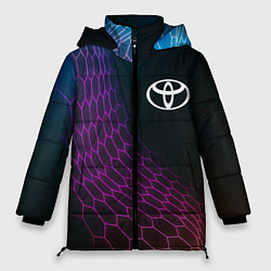 Женская зимняя куртка Toyota neon hexagon