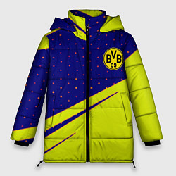 Куртка зимняя женская Borussia logo geometry, цвет: 3D-красный