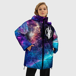 Куртка зимняя женская Dead Space space game, цвет: 3D-черный — фото 2