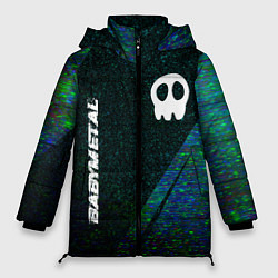 Куртка зимняя женская Babymetal glitch blue, цвет: 3D-черный