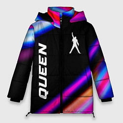 Куртка зимняя женская Queen neon rock lights, цвет: 3D-черный