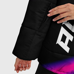 Куртка зимняя женская AC DC neon rock lights, цвет: 3D-черный — фото 2