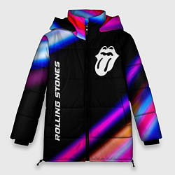 Женская зимняя куртка Rolling Stones neon rock lights