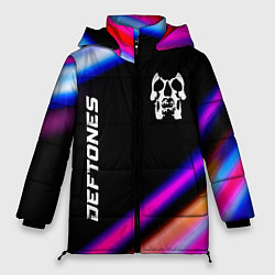 Женская зимняя куртка Deftones neon rock lights