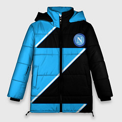 Куртка зимняя женская Napoli fc geometry blue, цвет: 3D-светло-серый