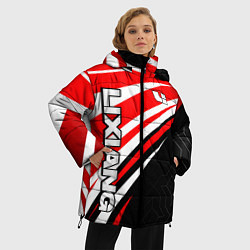 Куртка зимняя женская Lixiang- red sport uniform, цвет: 3D-черный — фото 2