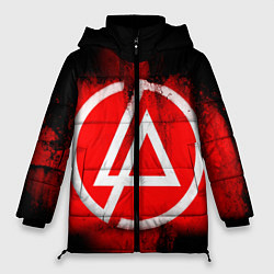 Куртка зимняя женская Linkin Park: Red style, цвет: 3D-черный