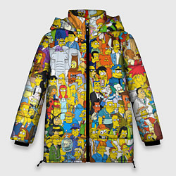 Куртка зимняя женская Simpsons Stories, цвет: 3D-светло-серый