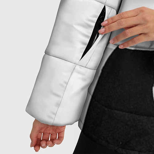 Женская зимняя куртка Джаред Лето / 3D-Черный – фото 5