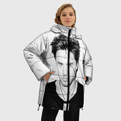 Куртка зимняя женская Джаред Лето, цвет: 3D-красный — фото 2