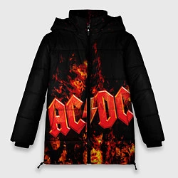 Куртка зимняя женская AC/DC Flame, цвет: 3D-светло-серый