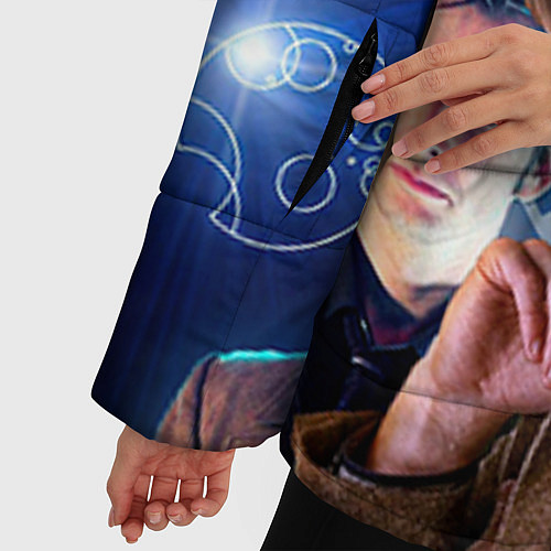 Женская зимняя куртка Одиннадцатый Доктор / 3D-Черный – фото 5
