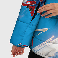 Куртка зимняя женская Самолеты ВВС, цвет: 3D-черный — фото 2
