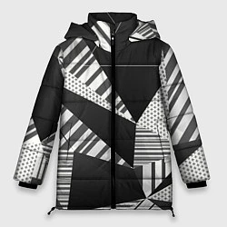 Куртка зимняя женская Геометрия, цвет: 3D-светло-серый